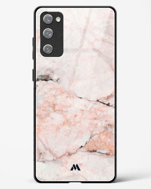 White Rose Marble Glass Case Phone Cover-(Samsung)