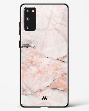 White Rose Marble Glass Case Phone Cover-(Samsung)