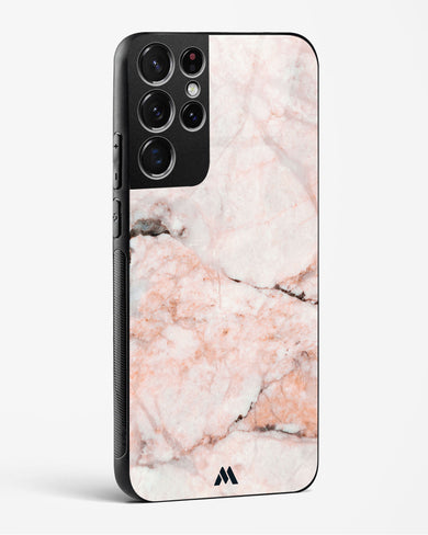 White Rose Marble Glass Case Phone Cover (Samsung)