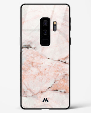 White Rose Marble Glass Case Phone Cover-(Samsung)