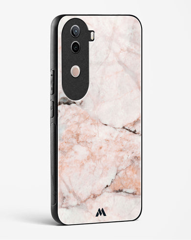 White Rose Marble Glass Case Phone Cover (Vivo)
