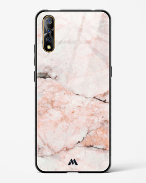 White Rose Marble Glass Case Phone Cover (Vivo)