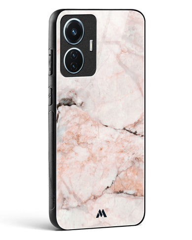 White Rose Marble Glass Case Phone Cover (Vivo)