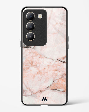 White Rose Marble Glass Case Phone Cover (Vivo)