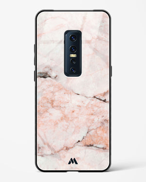 White Rose Marble Glass Case Phone Cover (Vivo)