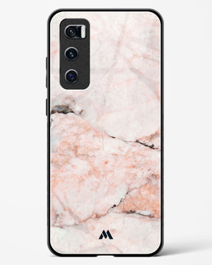 White Rose Marble Glass Case Phone Cover-(Vivo)