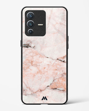 White Rose Marble Glass Case Phone Cover (Vivo)