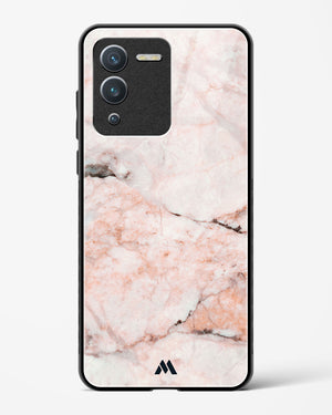 White Rose Marble Glass Case Phone Cover-(Vivo)