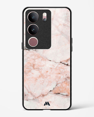White Rose Marble Glass Case Phone Cover (Vivo)