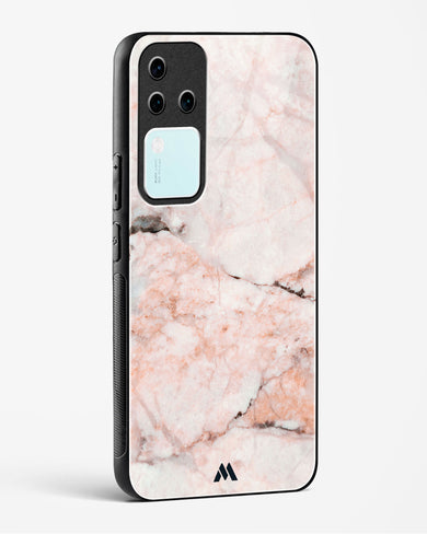 White Rose Marble Glass Case Phone Cover (Vivo)