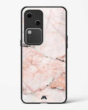 White Rose Marble Glass Case Phone Cover (Vivo)