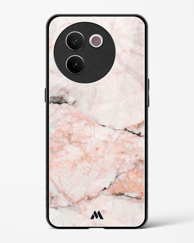 White Rose Marble Glass Case Phone Cover (Vivo)