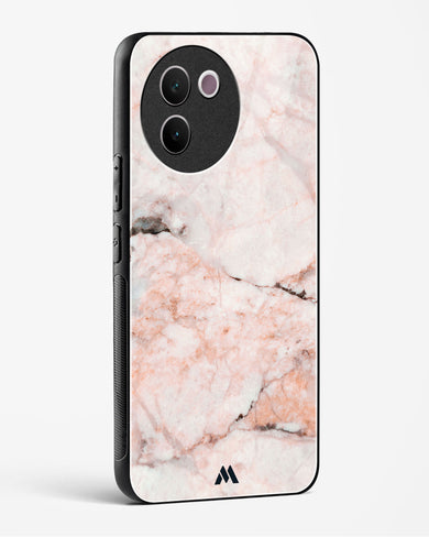 White Rose Marble Glass Case Phone Cover (Vivo)