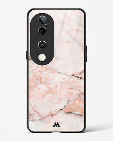 White Rose Marble Glass Case Phone Cover (Vivo)