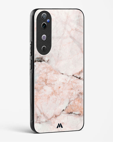White Rose Marble Glass Case Phone Cover (Vivo)
