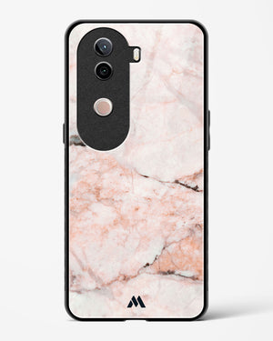 White Rose Marble Glass Case Phone Cover (Vivo)