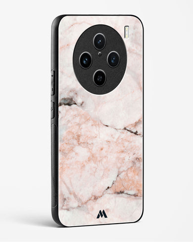 White Rose Marble Glass Case Phone Cover (Vivo)