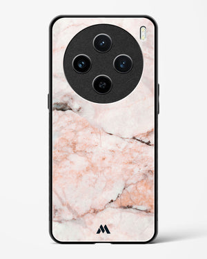 White Rose Marble Glass Case Phone Cover (Vivo)