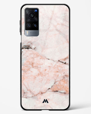 White Rose Marble Glass Case Phone Cover-(Vivo)