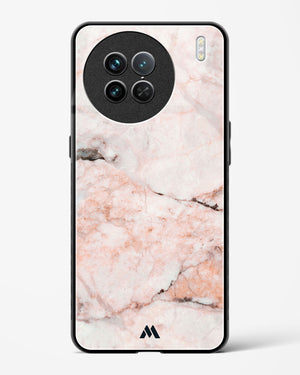 White Rose Marble Glass Case Phone Cover-(Vivo)