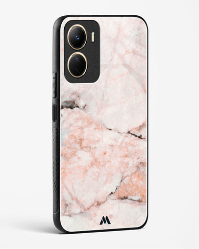 White Rose Marble Glass Case Phone Cover-(Vivo)