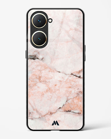White Rose Marble Glass Case Phone Cover (Vivo)