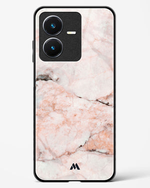 White Rose Marble Glass Case Phone Cover-(Vivo)