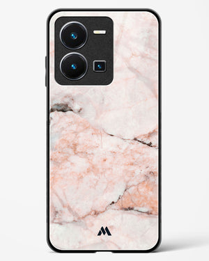 White Rose Marble Glass Case Phone Cover (Vivo)