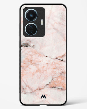 White Rose Marble Glass Case Phone Cover (Vivo)