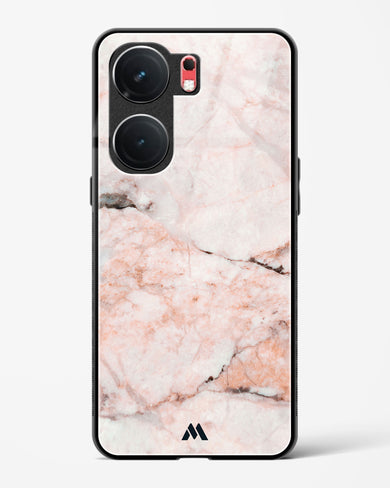 White Rose Marble Glass Case Phone Cover (Vivo)