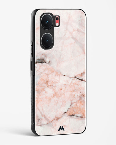 White Rose Marble Glass Case Phone Cover (Vivo)