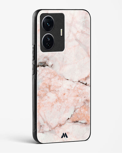 White Rose Marble Glass Case Phone Cover (Vivo)
