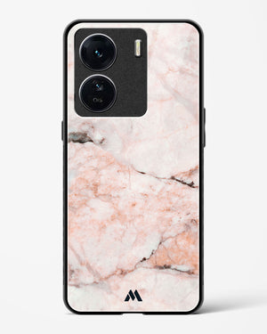 White Rose Marble Glass Case Phone Cover-(Vivo)