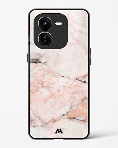 White Rose Marble Glass Case Phone Cover (Vivo)