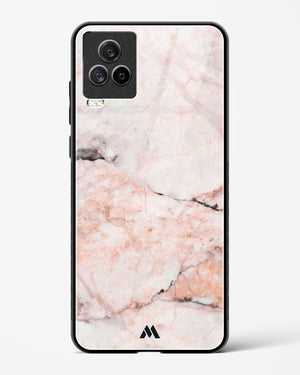 White Rose Marble Glass Case Phone Cover-(Vivo)