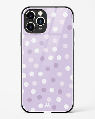 Polka Dots in Violet Glass Case Phone Cover (Apple)