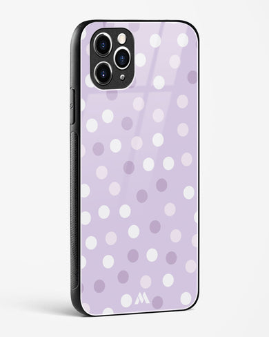 Polka Dots in Violet Glass Case Phone Cover-(Apple)