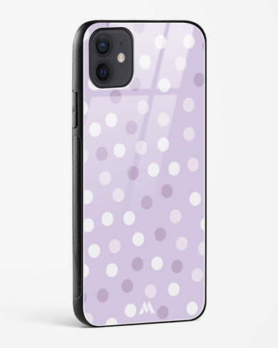 Polka Dots in Violet Glass Case Phone Cover (Apple)