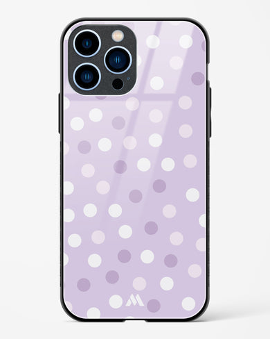 Polka Dots in Violet Glass Case Phone Cover-(Apple)