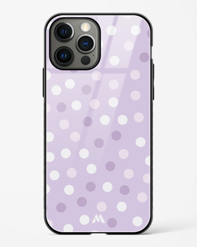 Polka Dots in Violet Glass Case Phone Cover-(Apple)