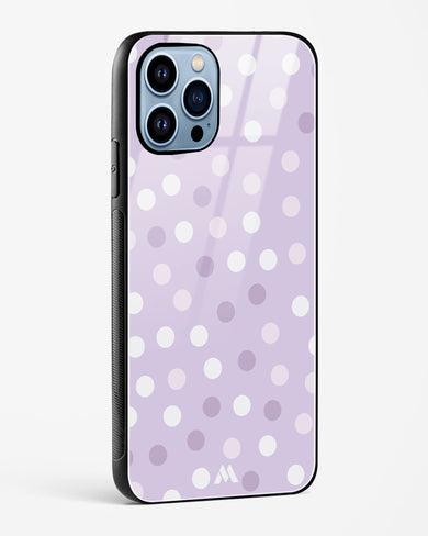 Polka Dots in Violet Glass Case Phone Cover-(Apple)