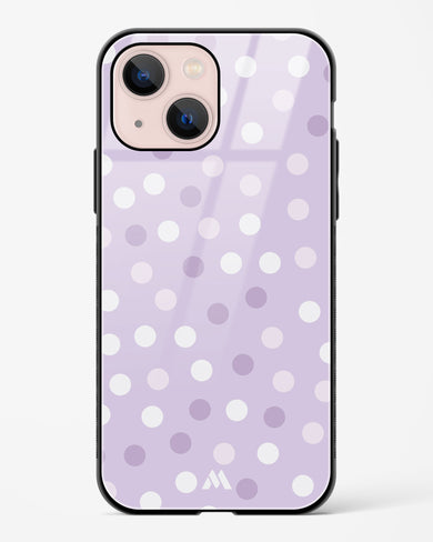 Polka Dots in Violet Glass Case Phone Cover-(Apple)