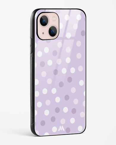 Polka Dots in Violet Glass Case Phone Cover-(Apple)