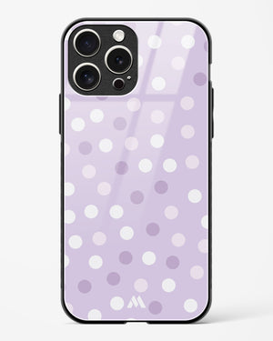 Polka Dots in Violet Glass Case Phone Cover (Apple)