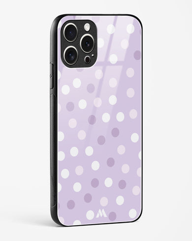 Polka Dots in Violet Glass Case Phone Cover-(Apple)