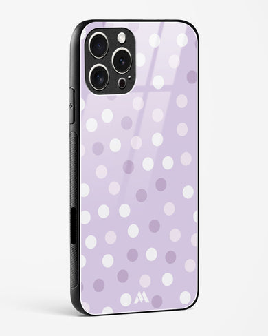 Polka Dots in Violet Glass Case Phone Cover (Apple)