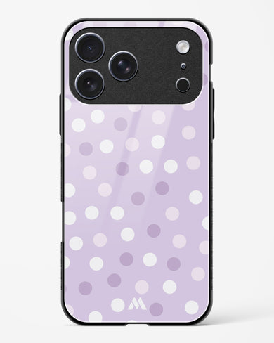 Polka Dots in Violet Glass Case Phone Cover (Apple)