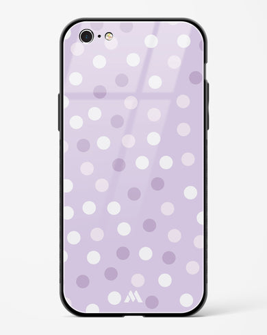 Polka Dots in Violet Glass Case Phone Cover-(Apple)