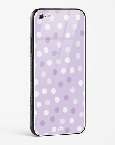 Polka Dots in Violet Glass Case Phone Cover-(Apple)