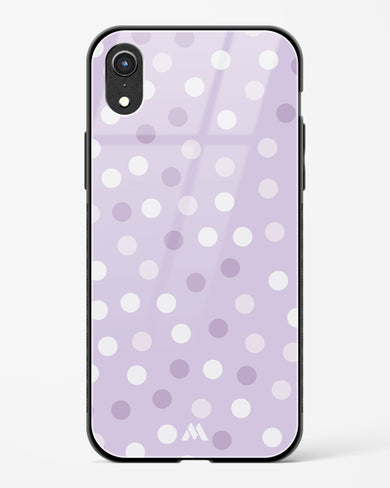 Polka Dots in Violet Glass Case Phone Cover-(Apple)